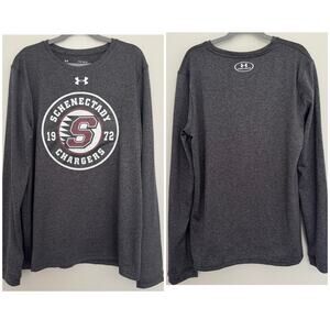 Under Armour Dri Fit 'Schenectady Chargers' Long Sleeve Tee in Gray